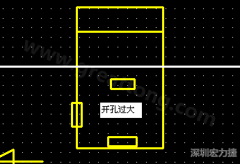PCB設(shè)計時后焊元件焊盤開孔過大容易使焊錫流進插座造成短路。