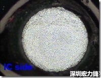 紅墨水染紅測試分析-IC面，允收