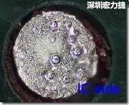紅墨水染紅測試分析-IC面，判退，