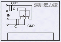圖3：降壓電路的PCB設(shè)計(jì)示例。