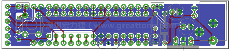 以上就是布線的所有步驟了。接下來就只剩下絲?。╯ilk-screen）、建立Gerber檔跟drill檔和送去印刷電路板廠制作的步驟。