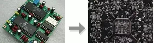 PCBA元器件由大變小，由稀疏到密集的變化趨勢(shì)