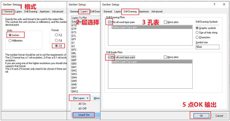輸出Gerber部分，F(xiàn)ile下選擇 Gerber Files